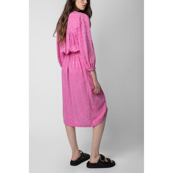 NEW ZADIG & VOLTAIRE women's renew dress in tulipe - Picture 2 of 3